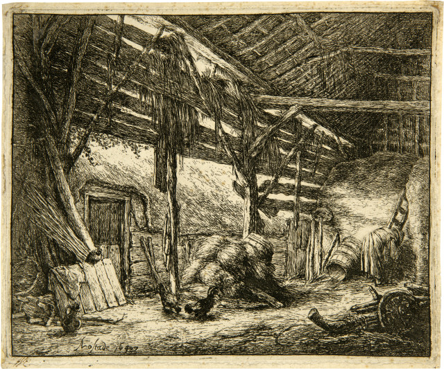 Adriaen van Ostade : Die Scheune, 1647 