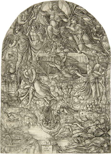 Jean Duvet : L'Éternel distribue aux Anges les sept ..., 1546 - 1555 