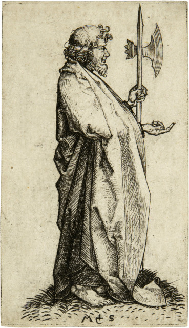 Martin Schongauer  : Apostel Matthaeus , Um 1477 - um 1480 
