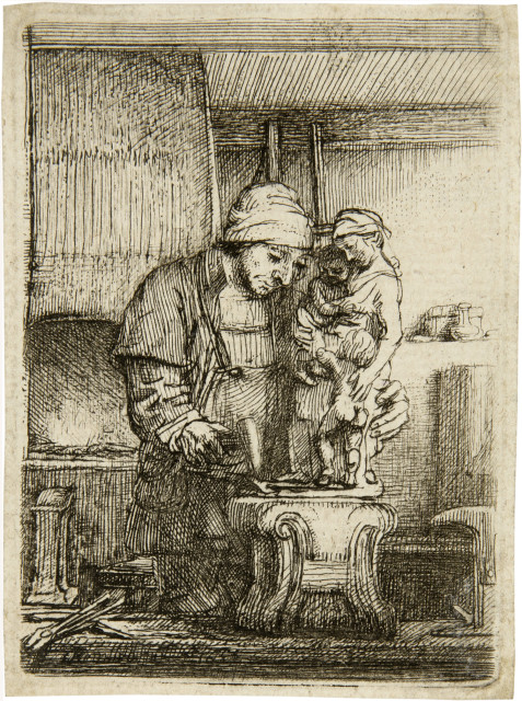 Rembrandt Harmensz. van Rijn : Der Goldschmied, 1655 