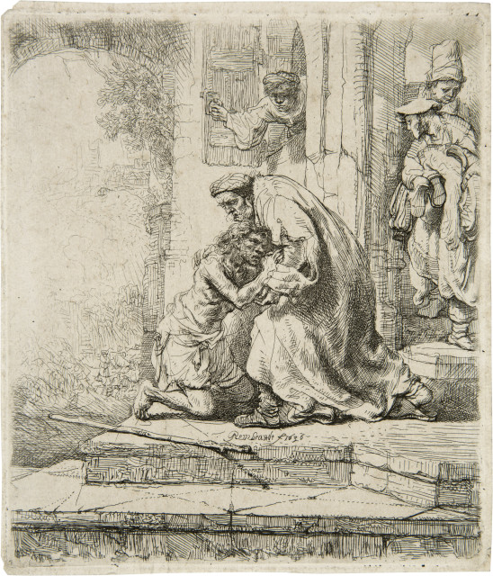 Rembrandt Harmensz. van Rijn  : Der verlorene Sohn , 1636 