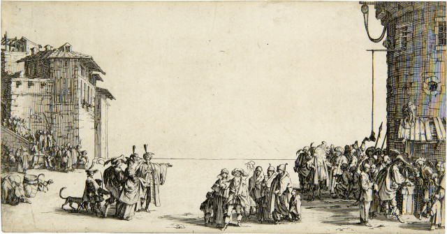 Jacques Callot : Le Marché d'esclaves, 1620