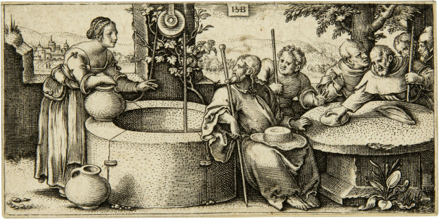 Hans Sebald Beham : Christus und die Samariterin, um 1530