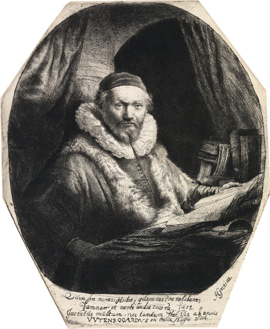 Rembrandt Harmensz. van Rijn : Jan Uytenbogaert, Prediger der Remonstranten, 1635 
