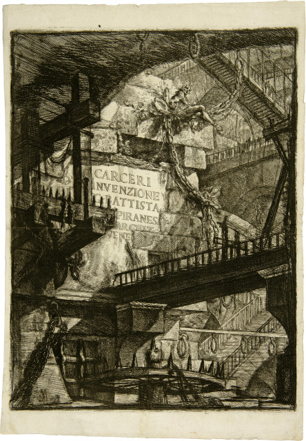 Giovanni Battista Piranesi  : Carceri. D'Invenzione di G. Battista  ..., 1745, überarbeitet 1760 