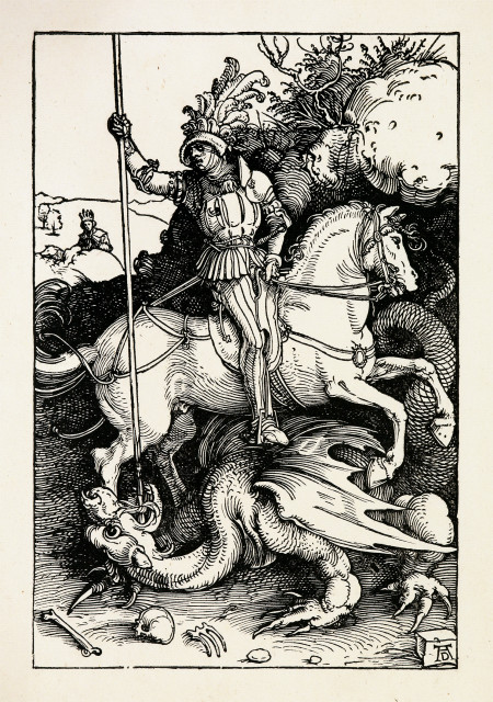Albrecht Dürer : Der heilige Georg zu Pferd, um 1504-1505 