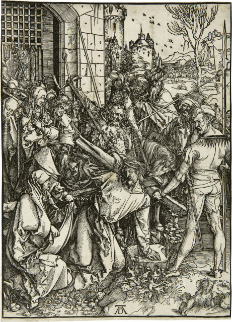 Albrecht Dürer  : Die Kreuztragung Christi , um 1498-1499 
