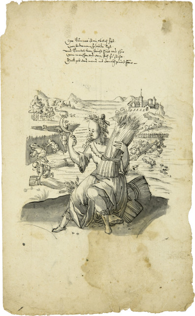 Hans Konrad Asper : a. Die Kornernteb. Die Weinernte, um 1630