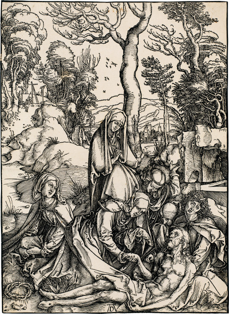 Albrecht Dürer : Die Grablegung Christi, um 1497 - 1500 