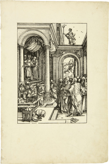 Albrecht Dürer : Mariens Tempelgang, um 1503