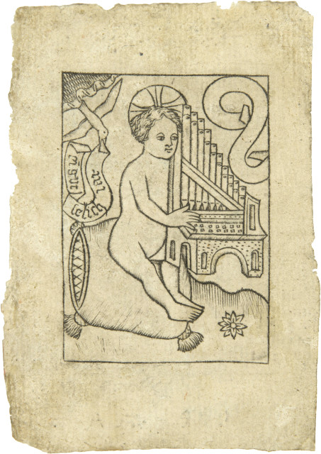 Deutscher Meister 1470-1480 : ein gut selich jar (Neujahrswunsch), um 1470-1480