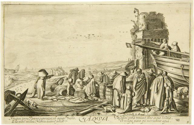 Jan van de Velde II  : Die vier Elemente: Terra - Aer - Ignis -  ..., um 1622 