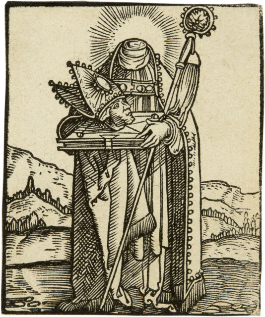 Hans Springinklee : Der hl. Dionysius in einer Landschaft  ..., 1516