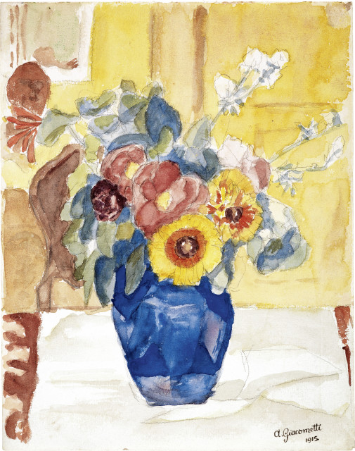 Alberto Giacometti  : Fleurs , 1915