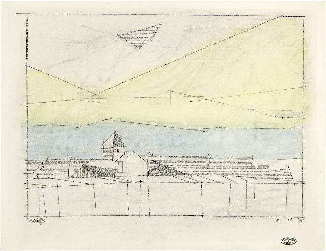 Lyonel Feininger : Possendorf, 15 July 1955