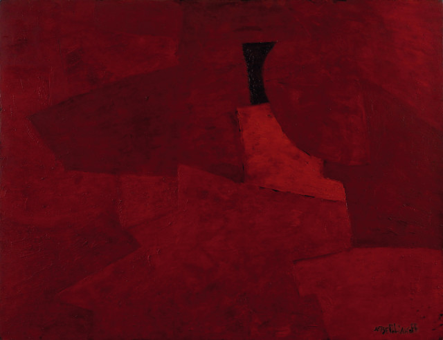 Serge Poliakoff  : Composition abstraite , 1961 
