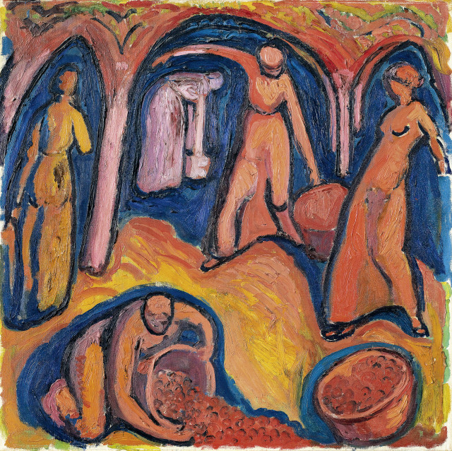 Cuno Amiet : Obsternte (Fassung für Grisebach), 1912
