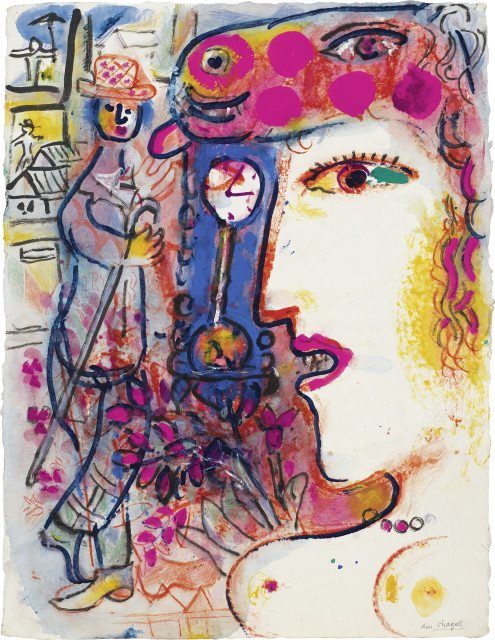 Marc Chagall : Le Profil, November 1959