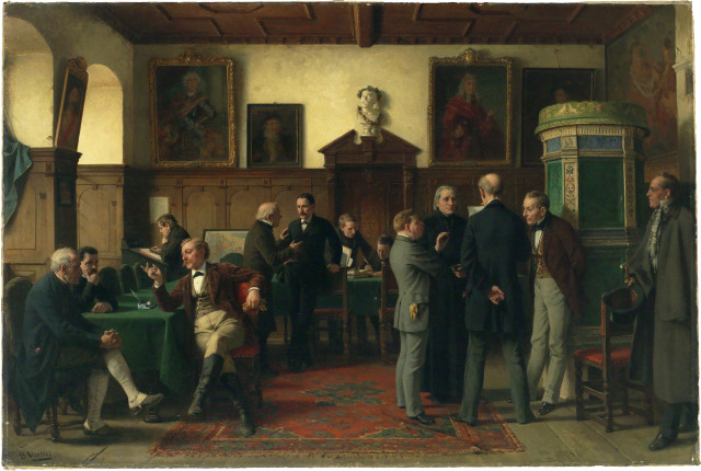 Benjamin Vautier I : Gemeinderatsversammlung / Vor der Sitzung, 1876