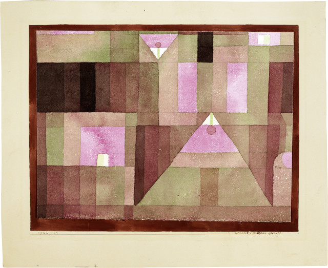 Paul Klee : rot/violett x gelb/grün gestuft, 1922 - work number 1922.64