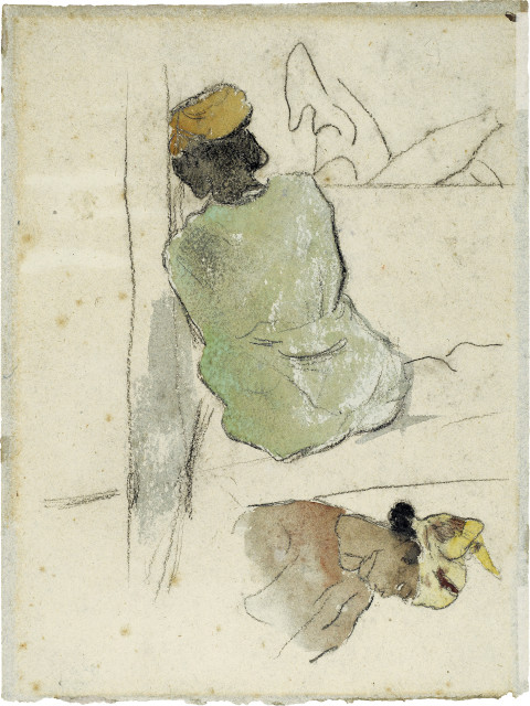 Paul Gauguin : Martiniquaise - Martiniquaise en robe verte ..., June-November 1887