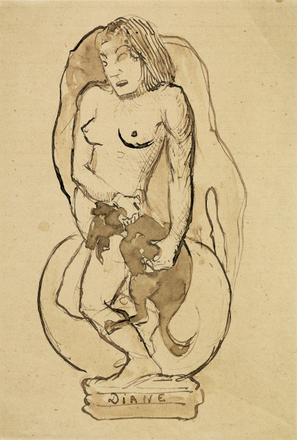 Paul Gauguin  : Diane - Diane oviri , Um 1892 