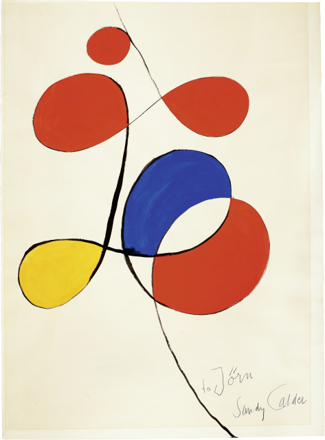 Alexander Calder  : Entwurf für das Plakat der Ausstellung in  ..., 1973
