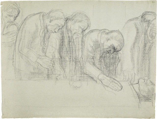 Käthe Kollwitz  : Gedenkblatt für Karl Liebknecht , 1919