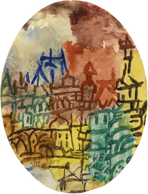 Paul Klee : Villen zu verkaufen, 1914 - work number 1914.22
