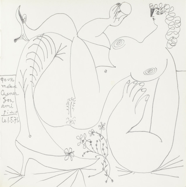 Pablo Picasso : Nu allongé, les jambes croisées, 1. Mai 1971