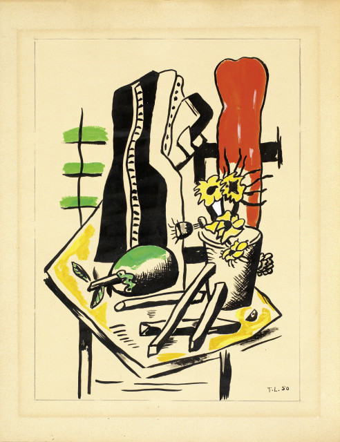 Fernand Léger : Le pot de fleurs, 1950