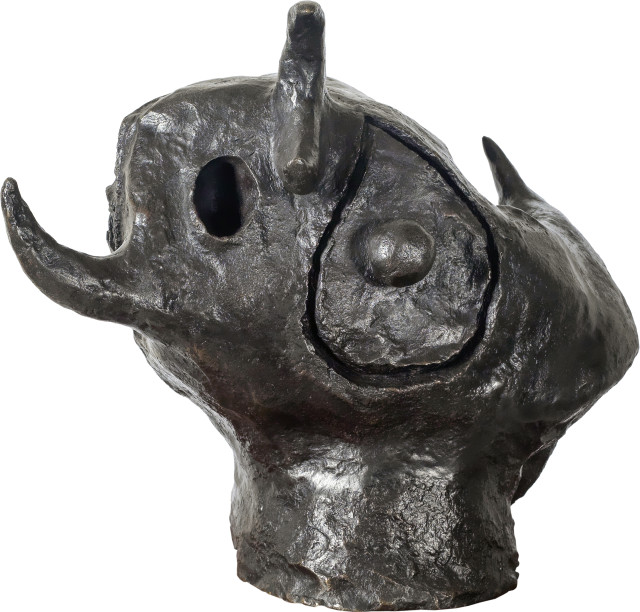Joan Miró : Tête de Tériade, 1972, cast 1975