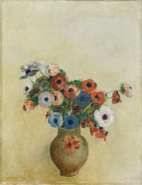 Odilon Redon  : Anémones , 1910