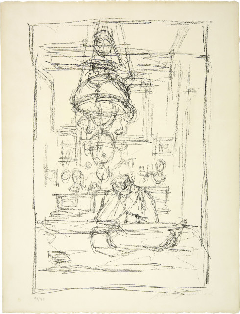 Alberto Giacometti : La Mère de l'artiste dans la 'stua' à ..., 1958