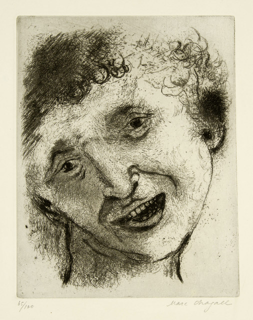 Marc Chagall  : Autoportrait au sourire , 1924/1925