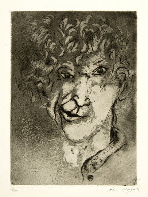 Marc Chagall : Autoportrait à la grimace, 1924/1925