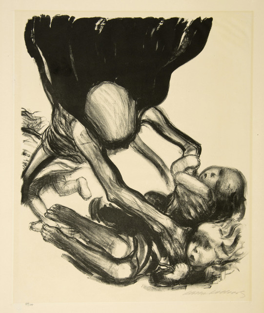 Käthe Kollwitz  : Tod greift in Kinderschar , Vor November 1934 