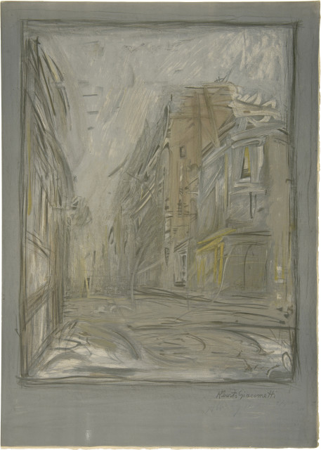 Alberto Giacometti  : Rue d'Alésia , 1954