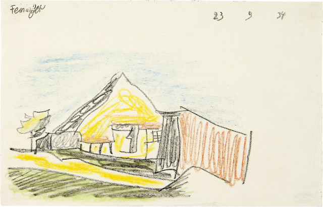 Lyonel Feininger : Die Hütte eines Fischers, 23 September 1934