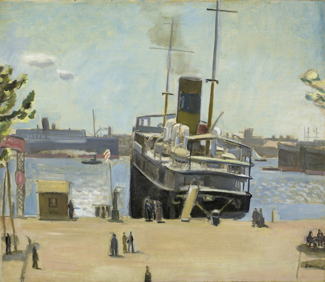 Maurice Barraud  : Le Navire en partance , 1926