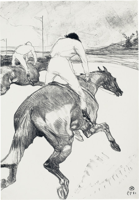 Henri de Toulouse-Lautrec  : Le Jockey - Courses de chevaux , 1899