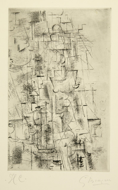 Georges Braque  : Composition (Nature morte 1) , 1911, Auflage gedruckt 1950 