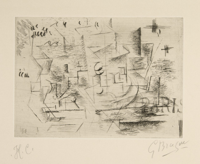 Georges Braque : Paris (Paris 1910 ou Nature morte sur une ..., 1910-1911, edition printed in 1954