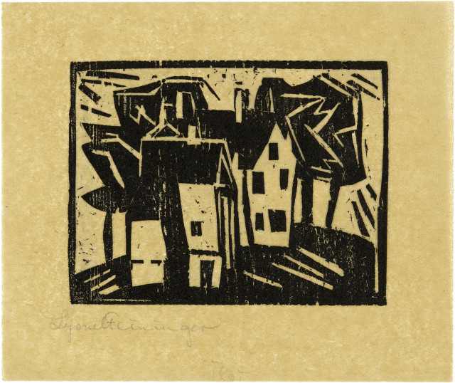 Lyonel Feininger : Häuser, 1918