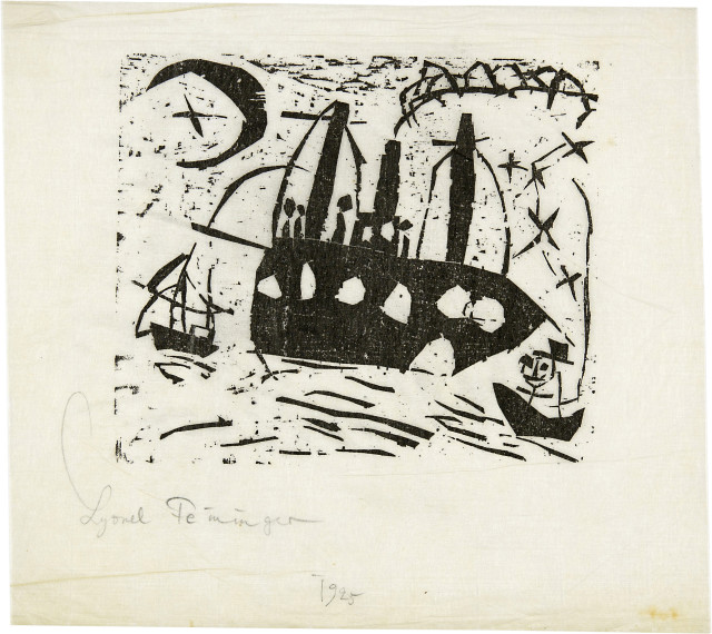 Lyonel Feininger : Fröhliche Schiffsreise, 1919