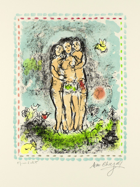 Marc Chagall : Les trois nus, March 1984