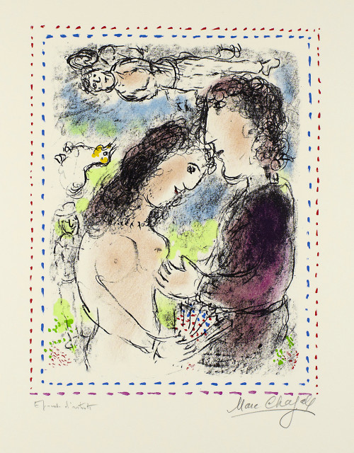 Marc Chagall  : À l'Aube de l'amour , November 1983 
