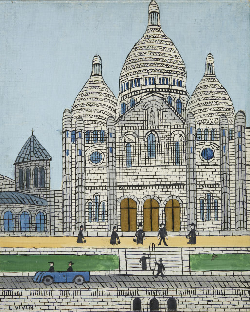 Louis Vivin  : Sacré-Coeur in Paris , c. 1925