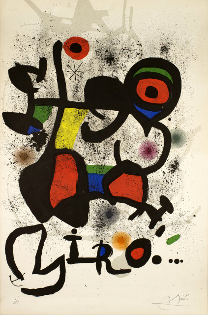 Joan Miró  : Affiche pour l'exposition Joan Miró - das  ..., 1972