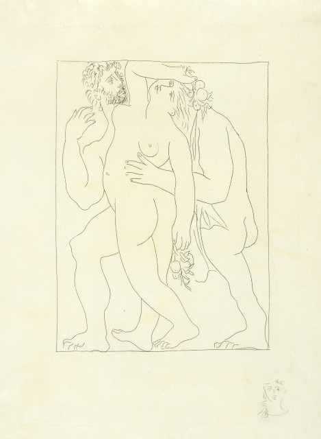 Pablo Picasso  : Vertumne poursuit Pomone de son amour. -  ..., 1930